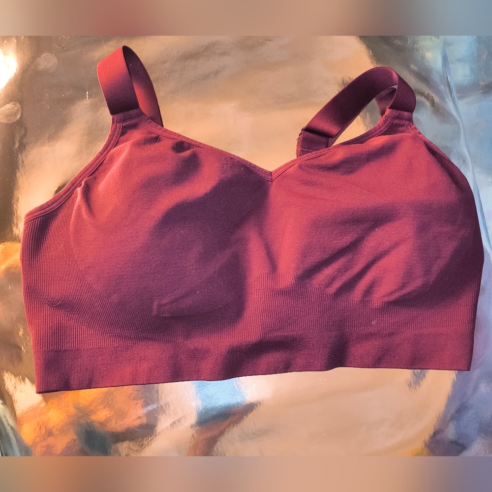 Seamless Burgundy Bralette NWOT